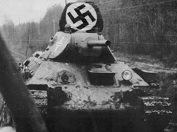 Танк Т-34/76 в составе 98 пехотной дивизии Вермахта